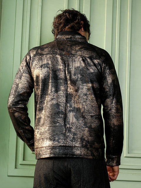 Hooked Reptilia-Jacquard Bomber Jacket