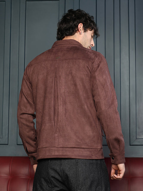 Hooked Suede Bomber Jacket