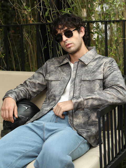 Interim Dye Utility-Twill Bomber Jacket