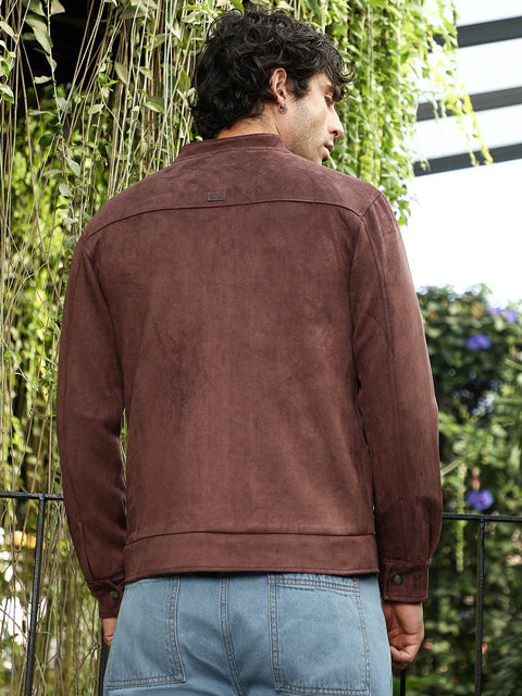 Interim Solid Utility-Suede Rider Jacket