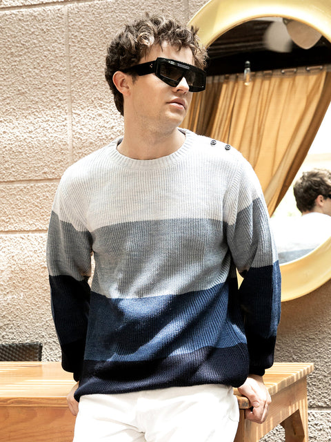 Behookd Contrast Panel Sweater