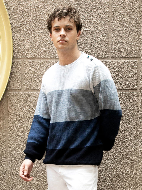 Behookd Contrast Panel Sweater