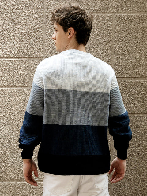 Behookd Contrast Panel Sweater