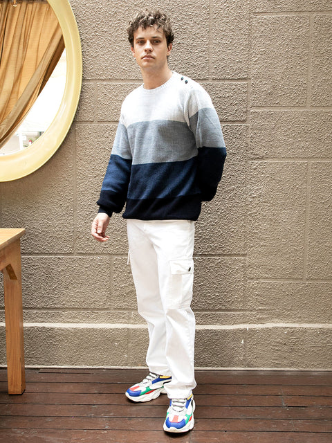 TheOddOnes Contrast Panel Sweater