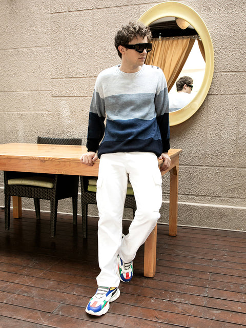 Behookd Contrast Panel Sweater