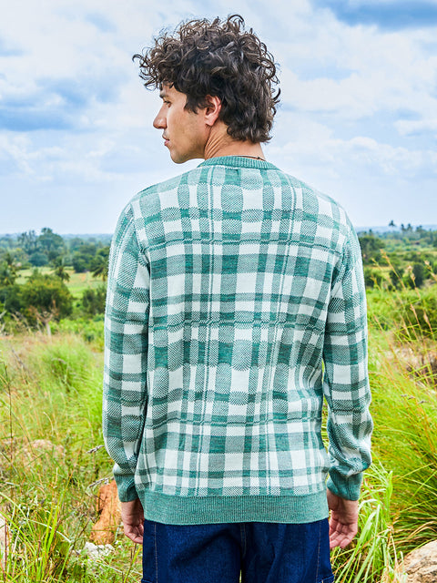 Chaos Men's Tartan Plaid Pullover Sweater