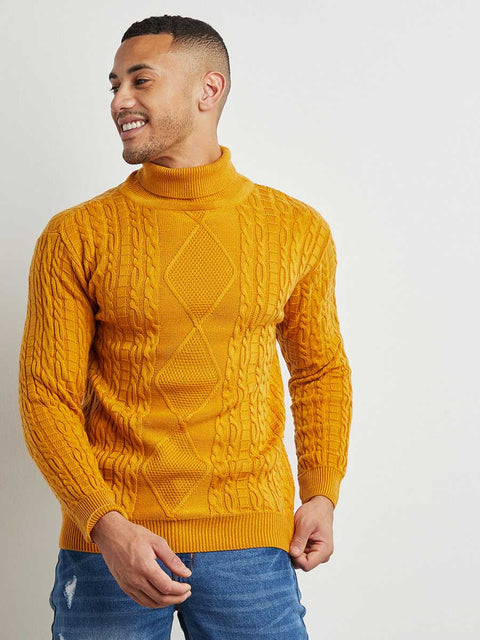 Behookd Relaxed Cable-Knit Pullover Sweater