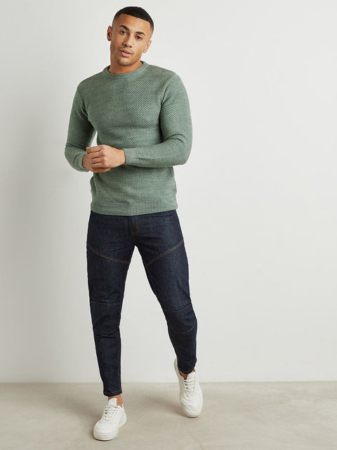 Just Be Textured Knit Pullover Sweater