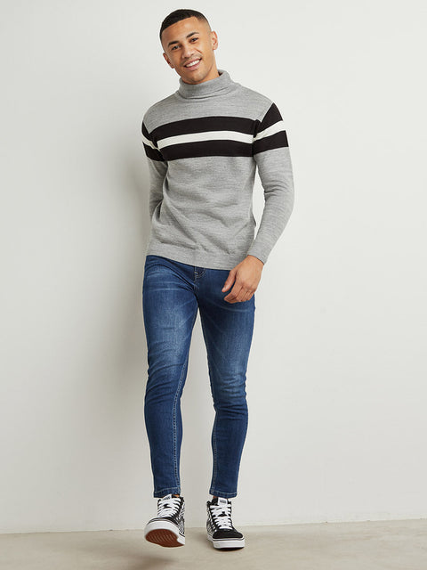 Just Be Full Sleeve Turtle Neck Sweater