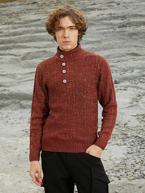 Runway Gods Heathered Cable-Knit Sweater