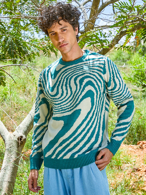 Just Be Fluid Pullover Sweater