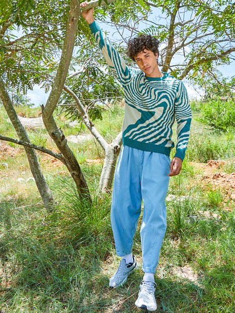 Just Be Fluid Pullover Sweater