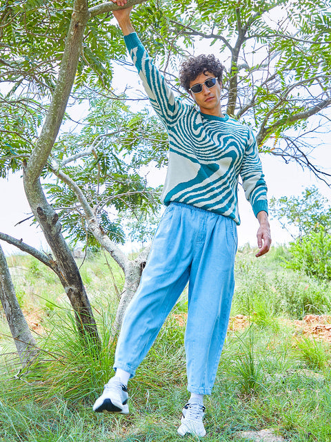 Just Be Fluid Pullover Sweater