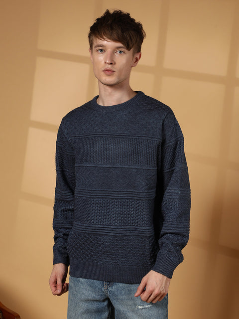 Runway Gods Textured-Knit Pullover Sweater