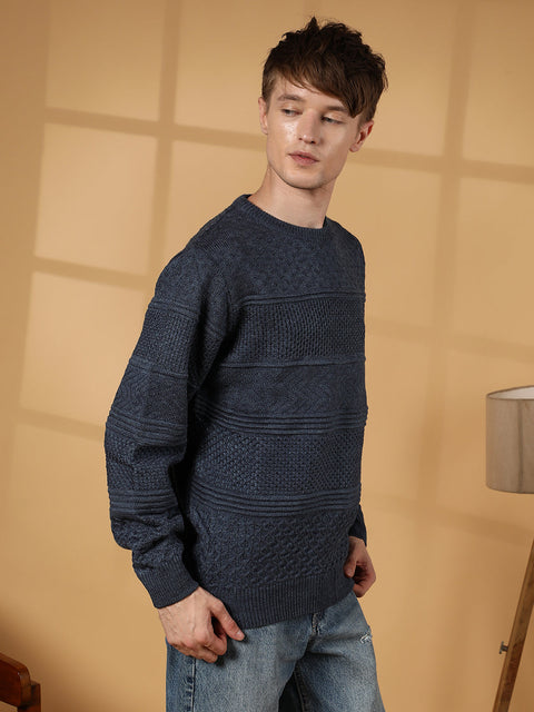 Runway Gods Textured-Knit Pullover Sweater