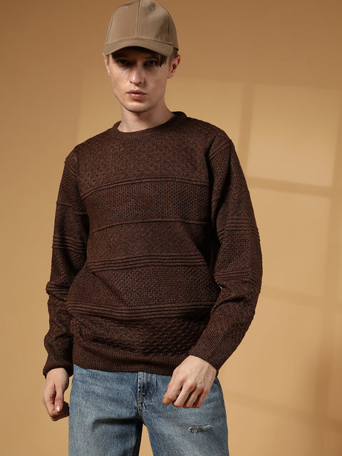 Hookd Textured-Knit Pullover Sweater