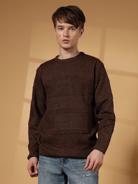 Hookd Textured-Knit Pullover Sweater