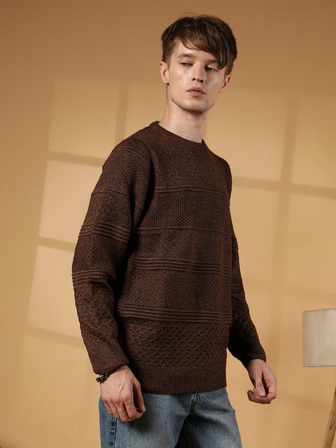 Hookd Textured-Knit Pullover Sweater