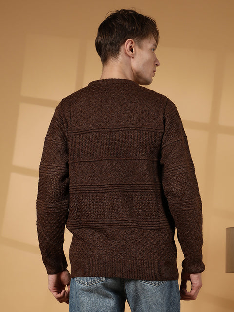 Hookd Textured-Knit Pullover Sweater