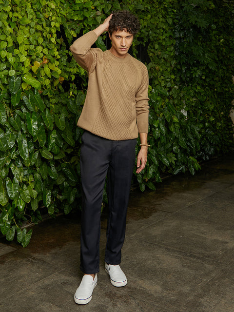 Chaos Hive-Knit Pullover Sweater