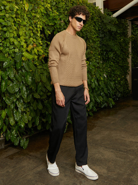 Chaos Hive-Knit Pullover Sweater