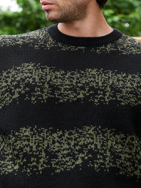 Hookd Ditsy-Panel Pullover Sweater