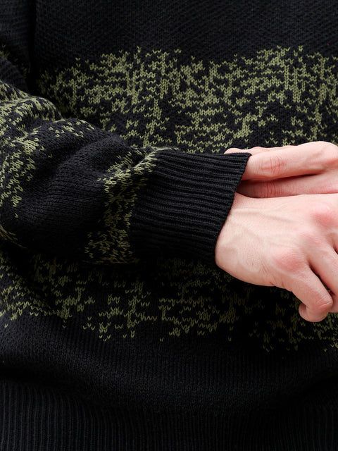 Hookd Ditsy-Panel Pullover Sweater