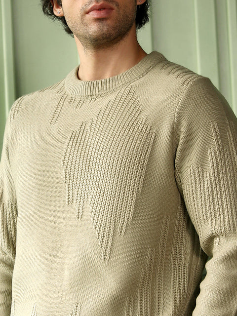 Take 2 Drip-Jacquard Pullover Sweater