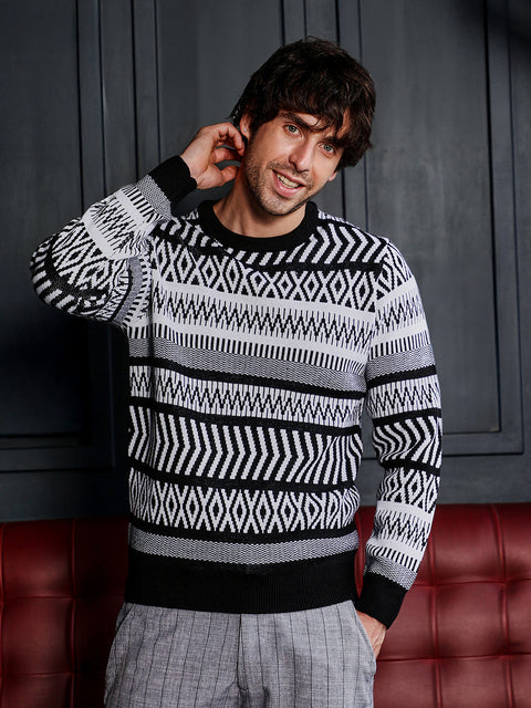 Take 2 Scandi-Jacquard Pullover Sweater