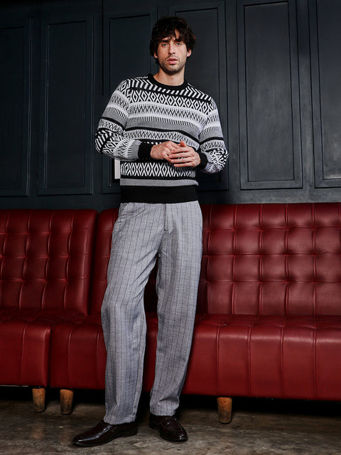 Take 2 Scandi-Jacquard Pullover Sweater