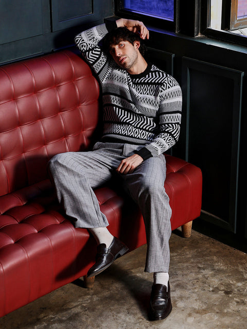 Take 2 Scandi-Jacquard Pullover Sweater