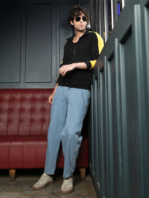 Runway Gods Side-Panelled Zip-Front Sweatshirt