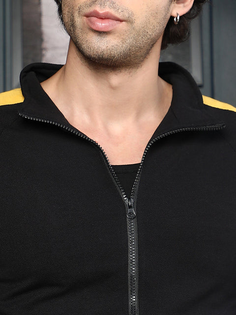 Runway Gods Side-Panelled Zip-Front Sweatshirt