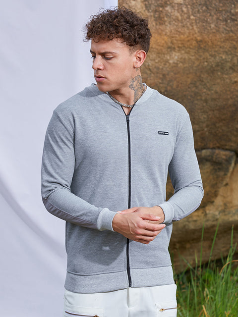 TheOddOnes Zip-Front Jacket With Ribbed Hem