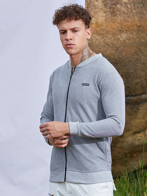 TheOddOnes Zip-Front Jacket With Ribbed Hem