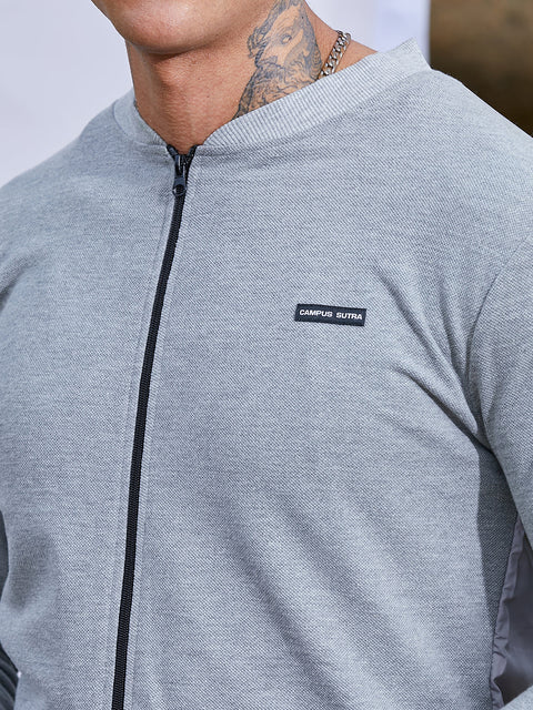 TheOddOnes Zip-Front Jacket With Ribbed Hem