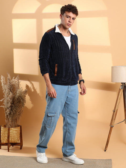 CAHOOT Zip-Front Cable Knit Jacket