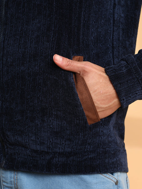 CAHOOT Zip-Front Cable Knit Jacket