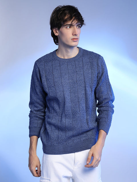 Behookd Textured Knit Pullover Sweater