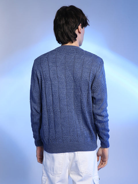 Behookd Textured Knit Pullover Sweater