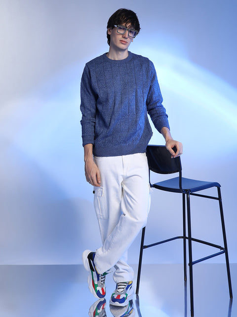 Behookd Textured Knit Pullover Sweater