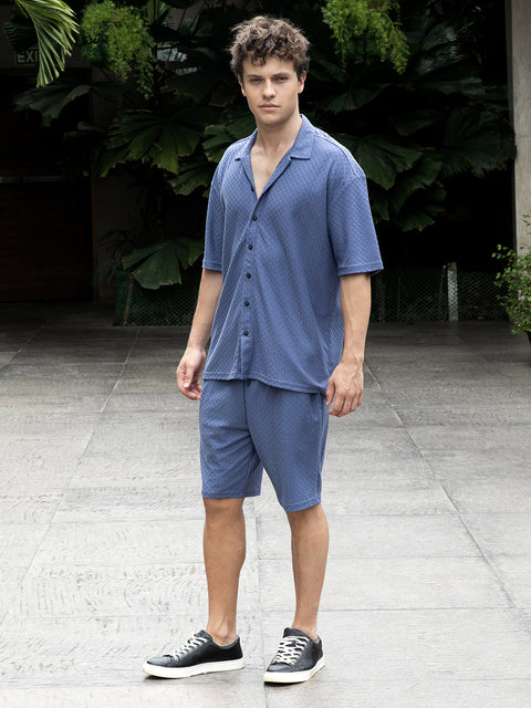 XYNG Trellis-Textured Relaxed Co-Ord Set