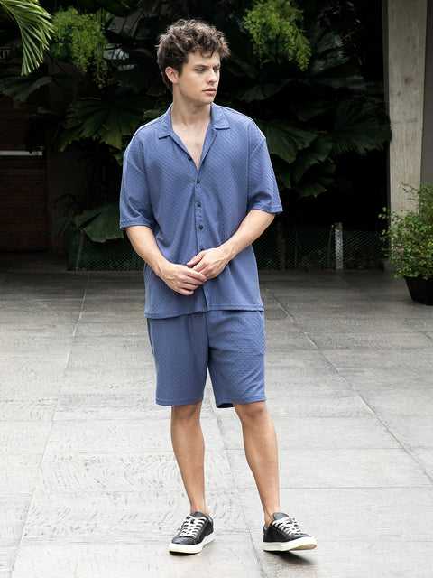 XYNG Trellis-Textured Relaxed Co-Ord Set