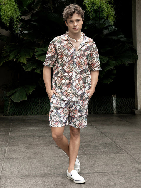 XYNG Hazy-Cubic Knit Co-Ord Set