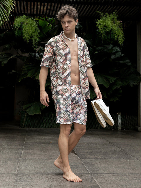 XYNG Hazy-Cubic Knit Co-Ord Set