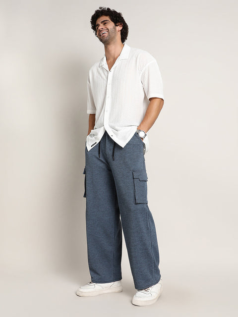 TheOddOnes Heathered-Relaxed Cargo Trousers