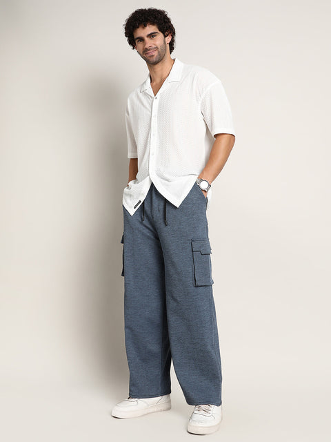 TheOddOnes Heathered-Relaxed Cargo Trousers