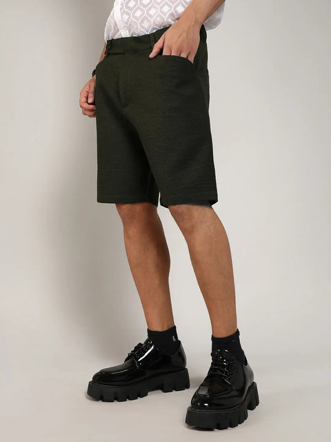 Hookd Tailored Poly-Linen Shorts