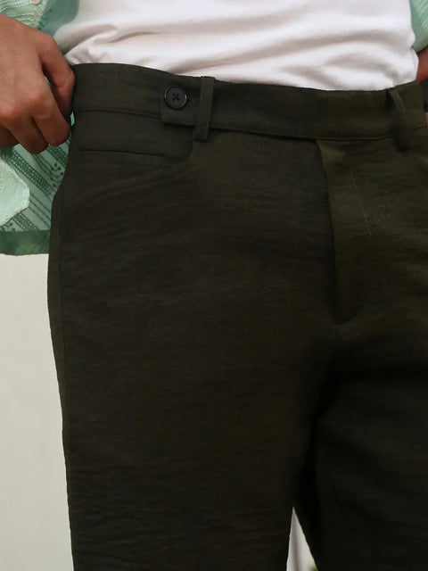 Hookd Tailored Poly-Linen Shorts