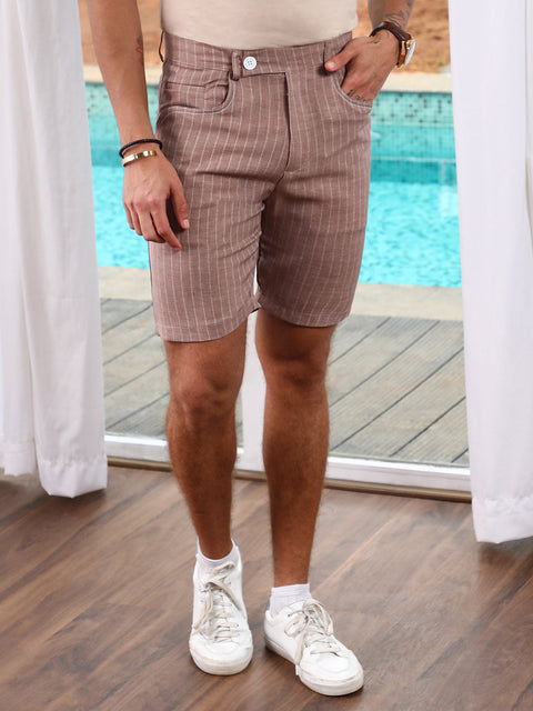 Hookd Pinstriped Shorts